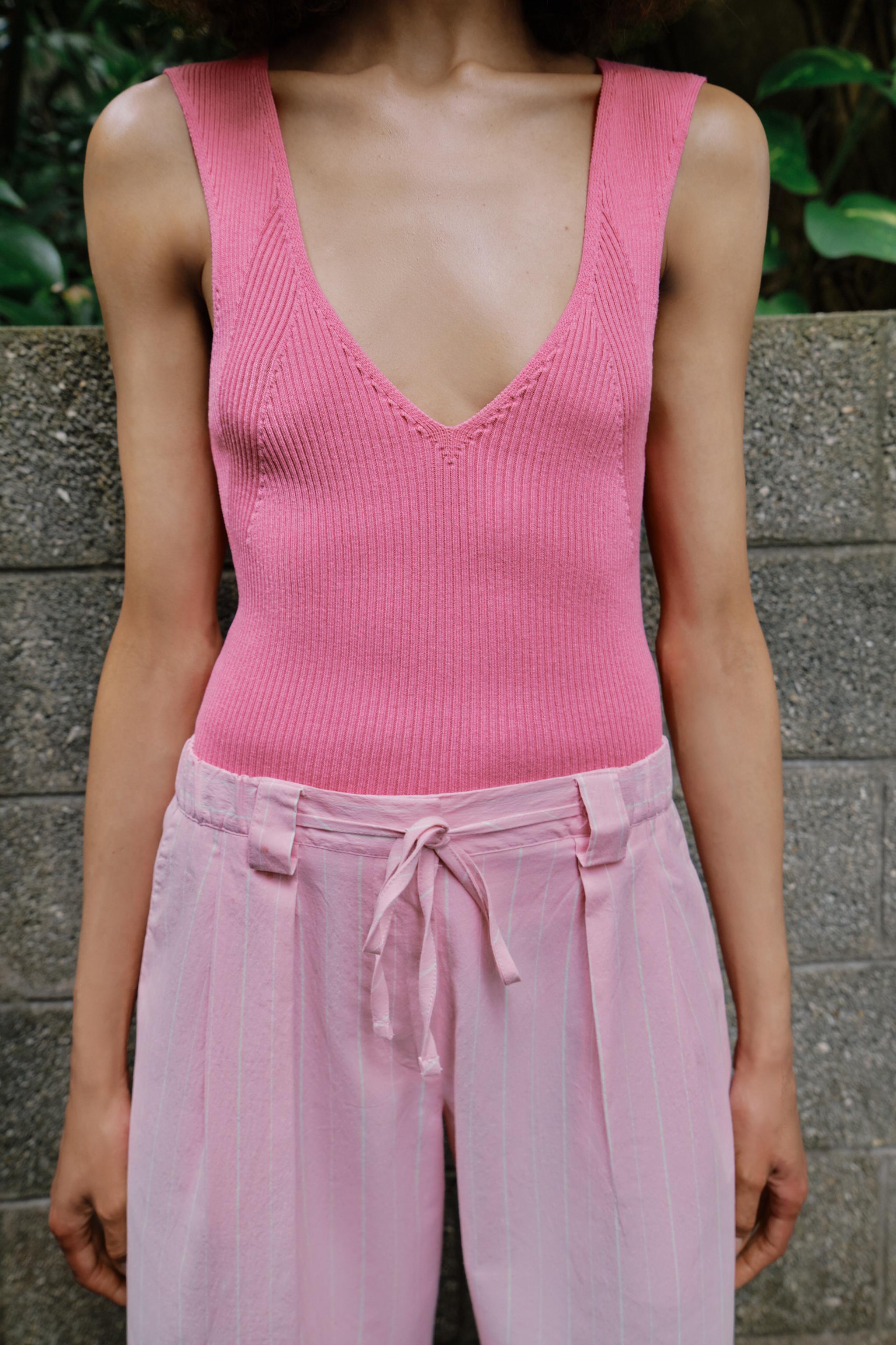 JUPE-CULOTTE À RAYURES